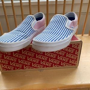 Women’s Seersucker Vans